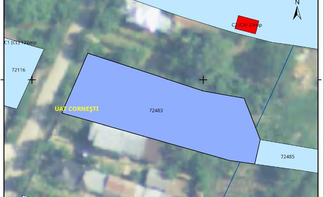 Teren 2550 mp intravilan  extravilan cu utilitati  Hodarasti Cornesti DB
