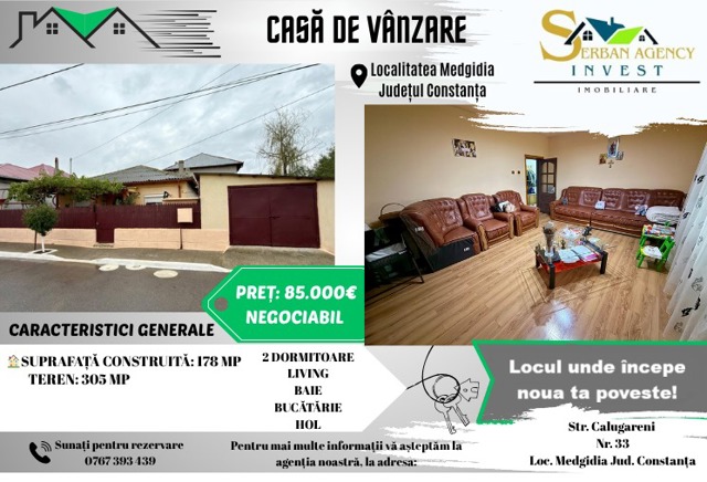 Casa de vanzare  Zona Platou Medgidia