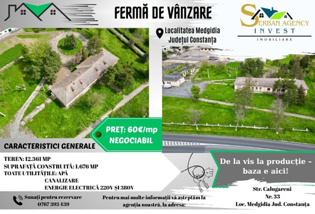 FERMA DE VANZARE  Partizanu judetul Constanta